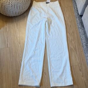KIANNA IVORY SHIM FLARE PANTS SLIM